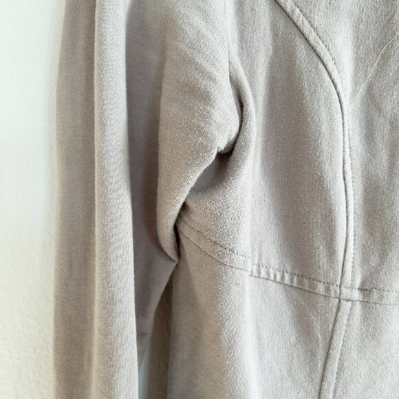 Mur Mur Hi-Low Zipper Hoodie Full Zip Sweatshirt - Picture 3 of 9